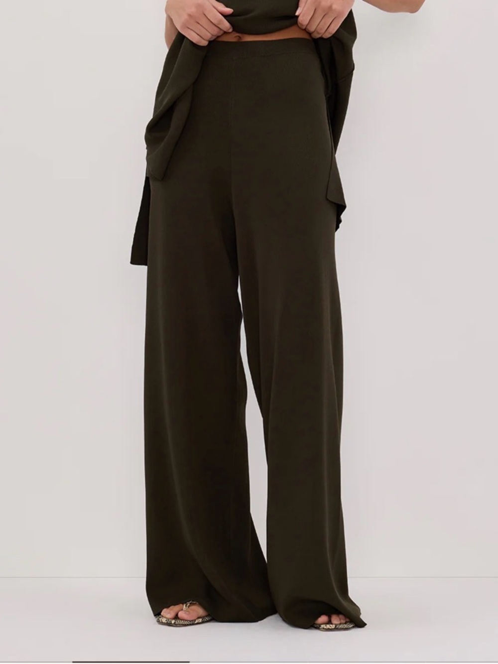 DISSH Dissh Ray Forest Wide Leg Knit Pant Size M MSRP $92 #trousers #wideleg